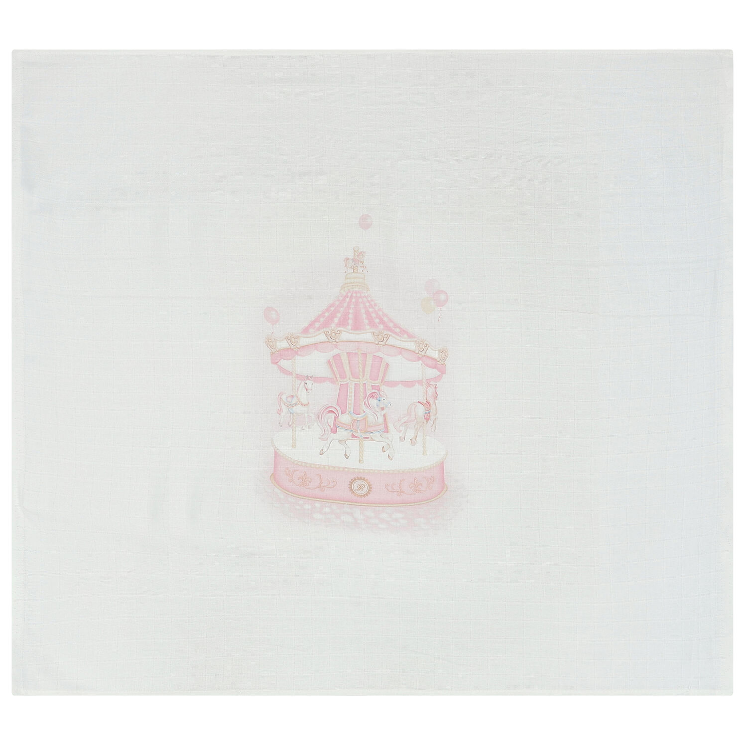 Baby Girls White & Pink Muslin Swaddles (3-Pack), 1, hi-res image number null